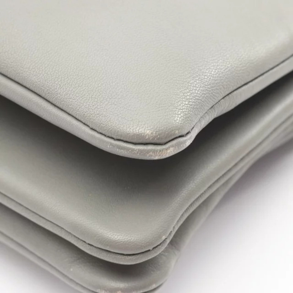 Celine Trio Shoulder Bag Leather Gray - Picture 5 of 8